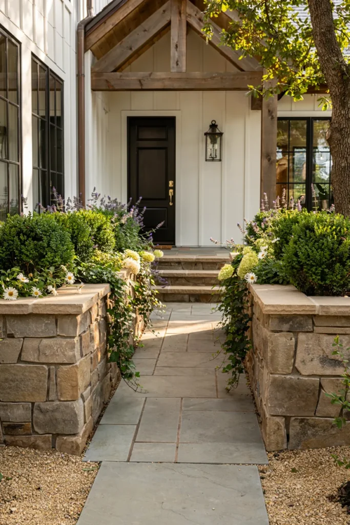 Raised Stone Planters