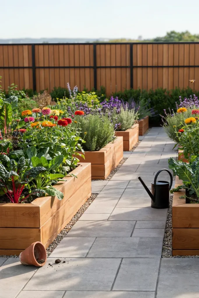 Raised Wooden Planters