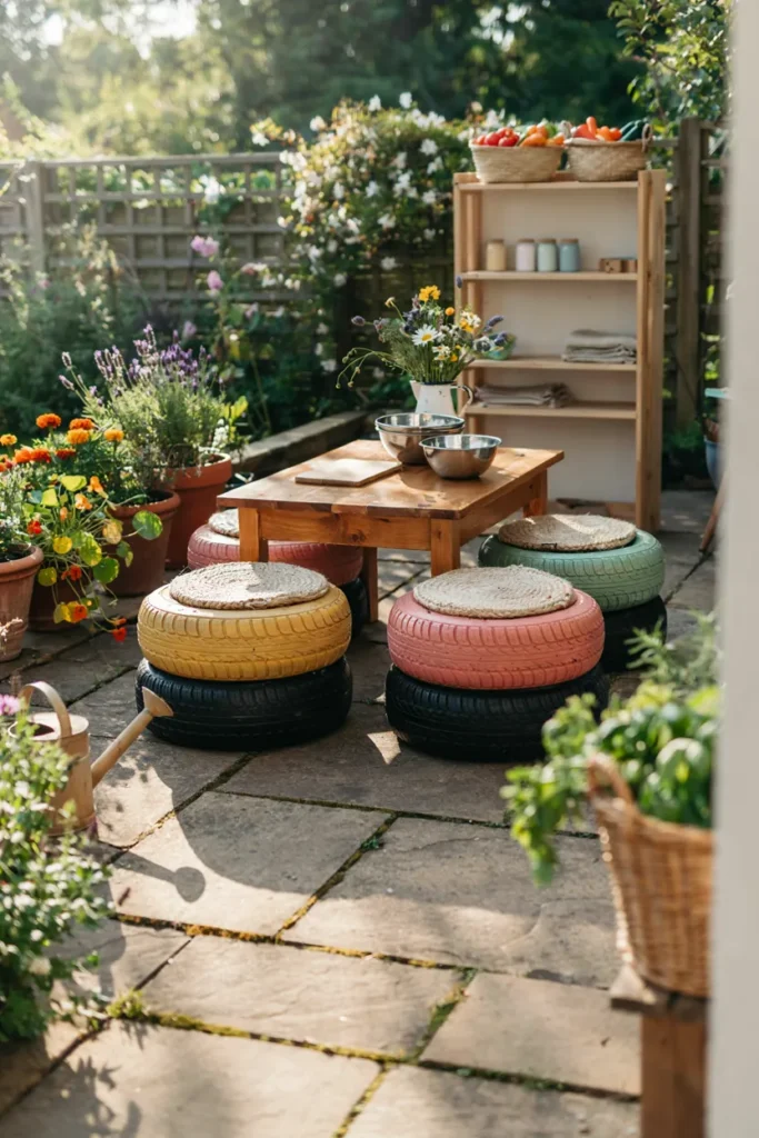Recycled Tire Seats