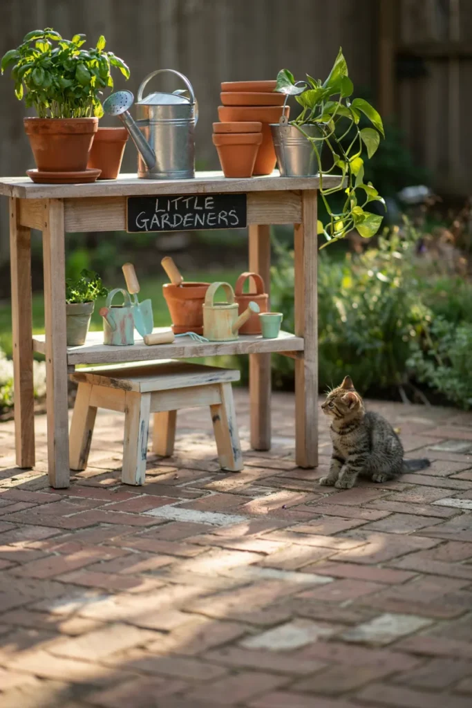 Rustic Potting Bench