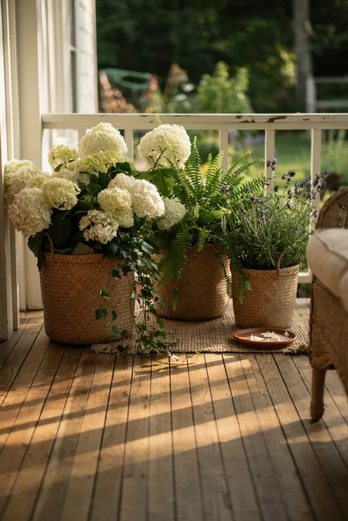 Woven Basket Planters