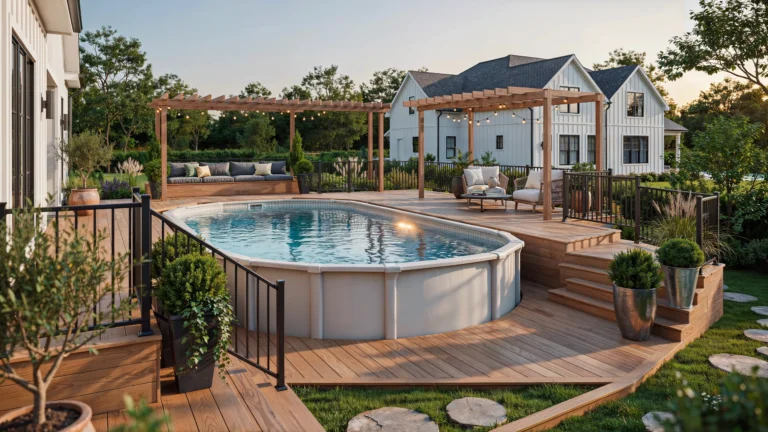 above ground pool deck ideas