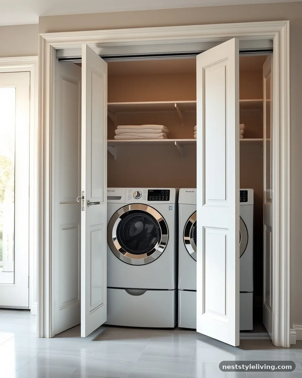 Bifold Door Removal for Open Access - 16 Laundry Closet Ideas That Make Small Spaces Work