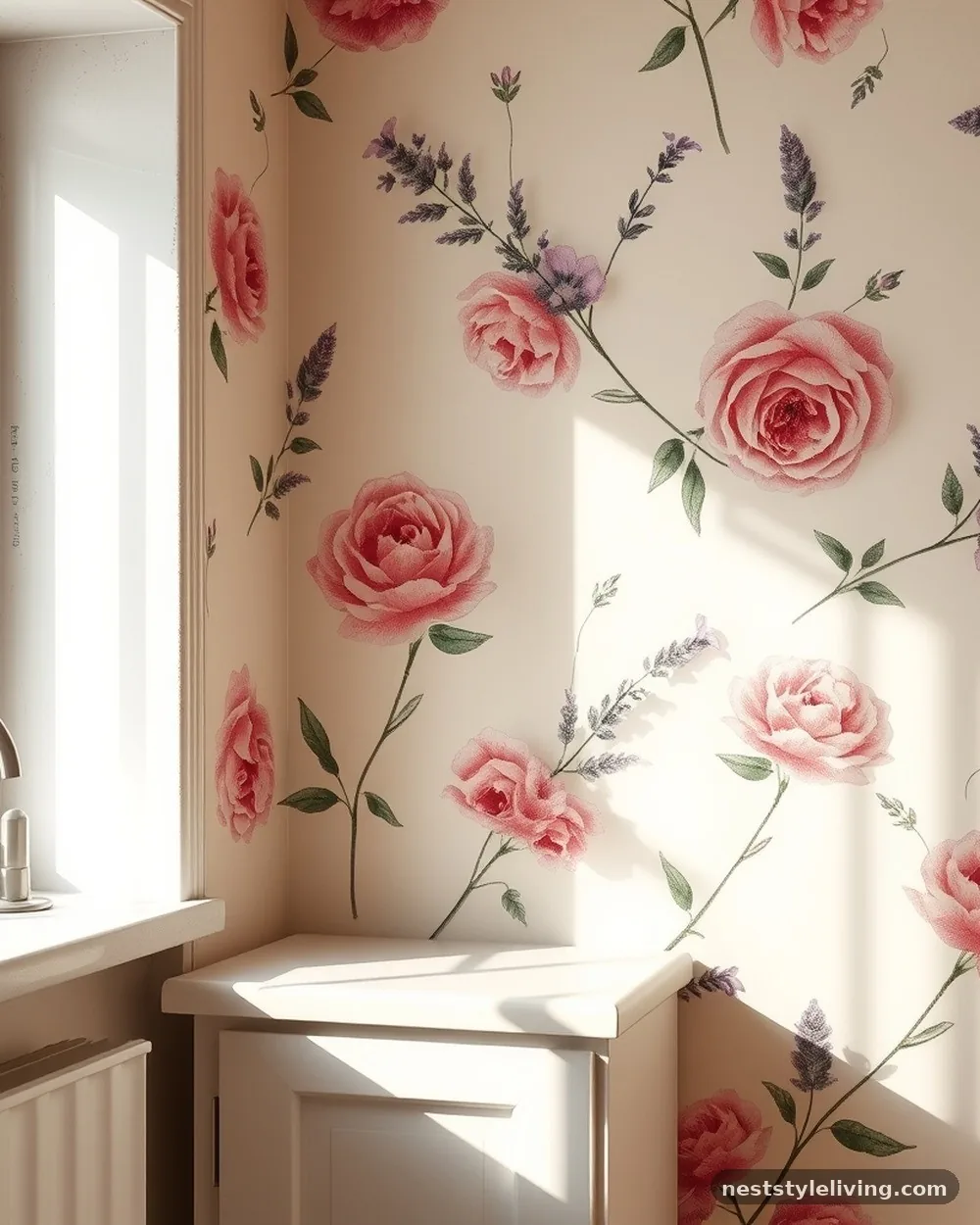 Floral Wallpaper Backsplashes - 24 Grandmacore Kitchen Ideas With Warm Vintage Charm