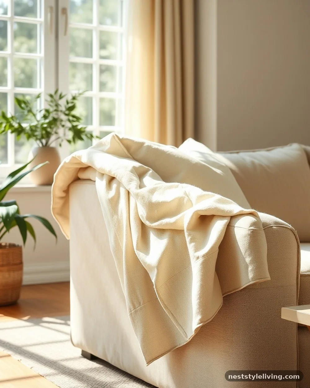Linen Throw Blankets - 17 Summer Room Decor Ideas for a Fresh, Cozy Home