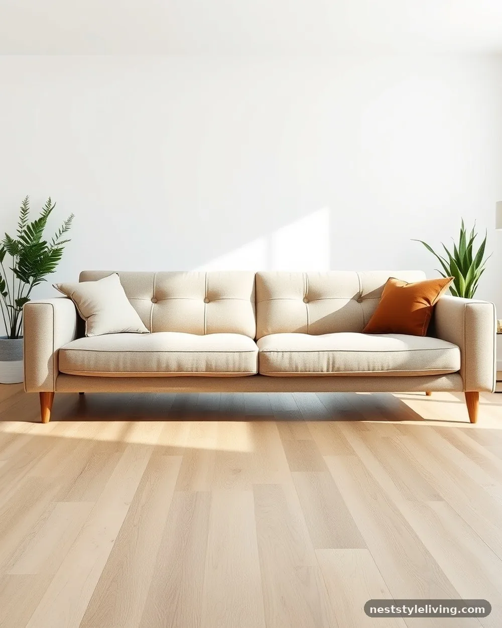 Low-Profile Platform Sofas - 14 Japandi Living Room Ideas for a Calm, Modern Look