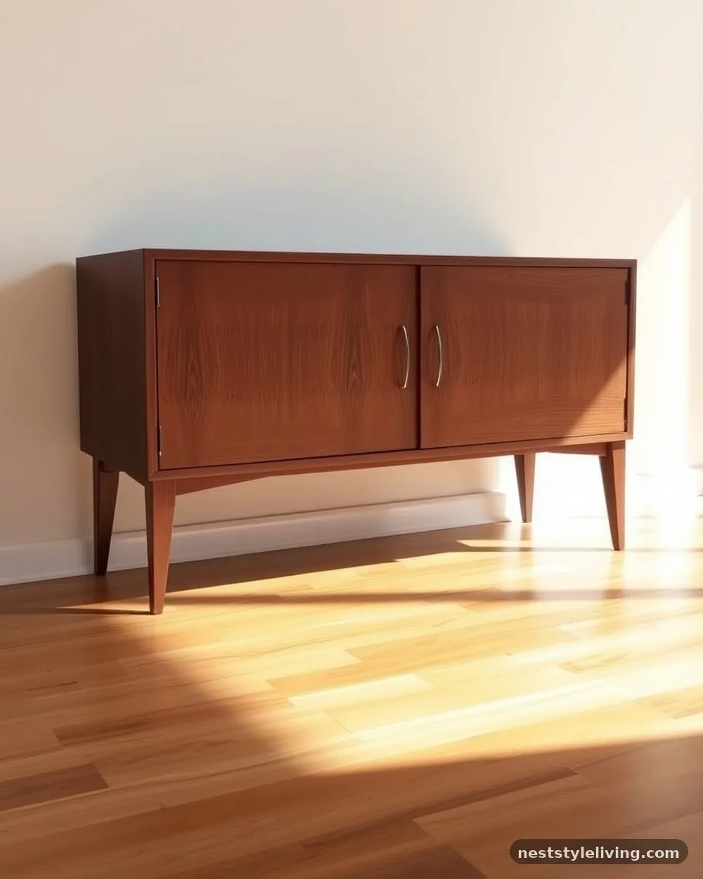 Tapered Leg Credenzas - 18 Mid Century Modern Living Room Ideas to Love Today