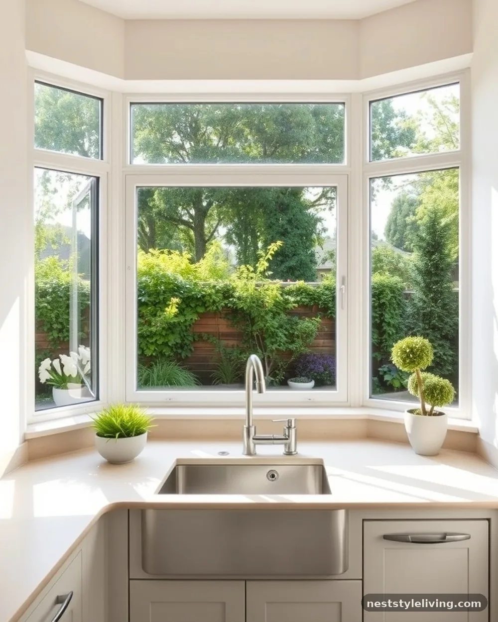 Corner Windows - 20 Mid Century Modern Kitchen Ideas That Feel Timeless