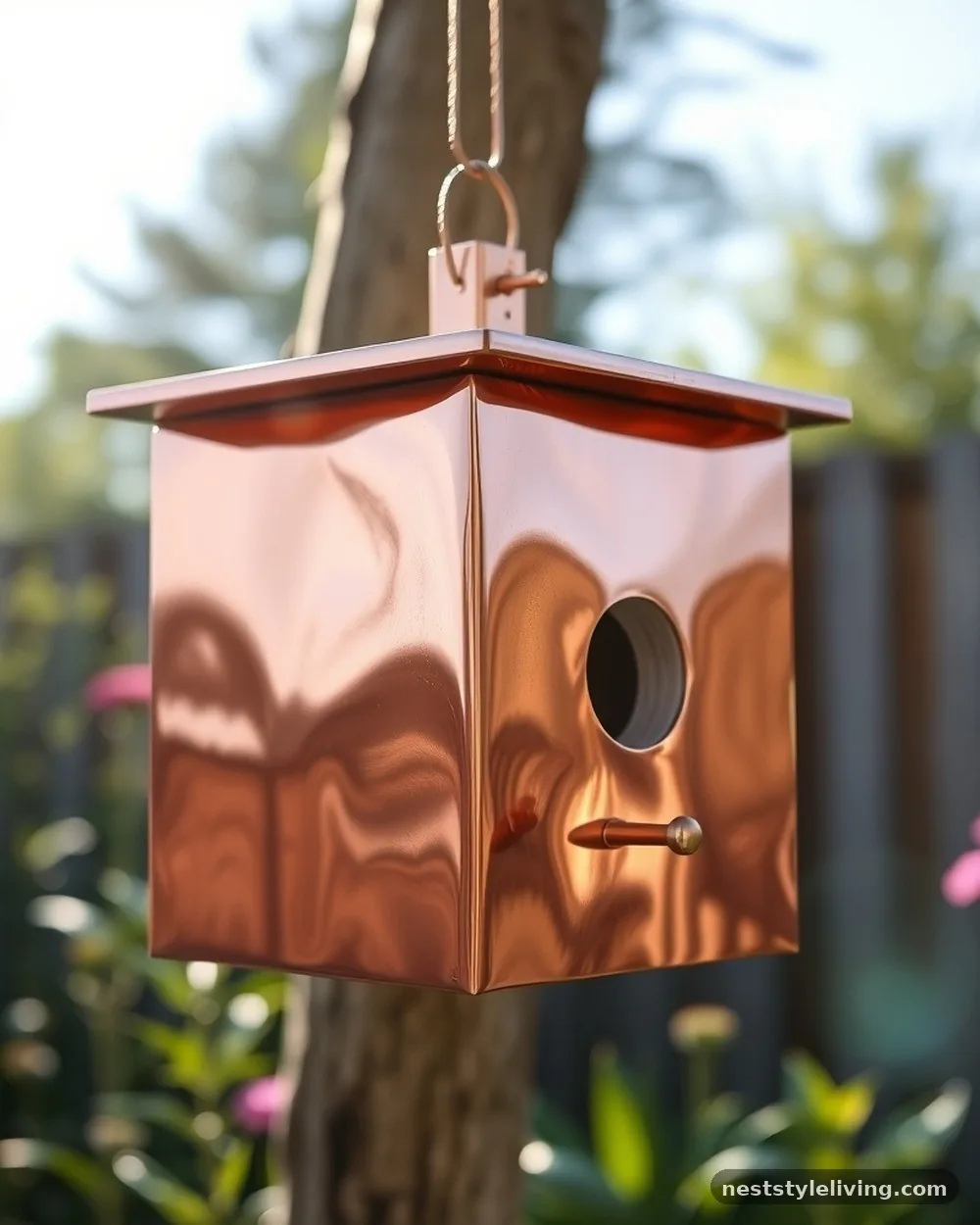 Geometric Copper-Clad Cubes - 20 Birdhouse Ideas That Make Your Backyard Feel Special