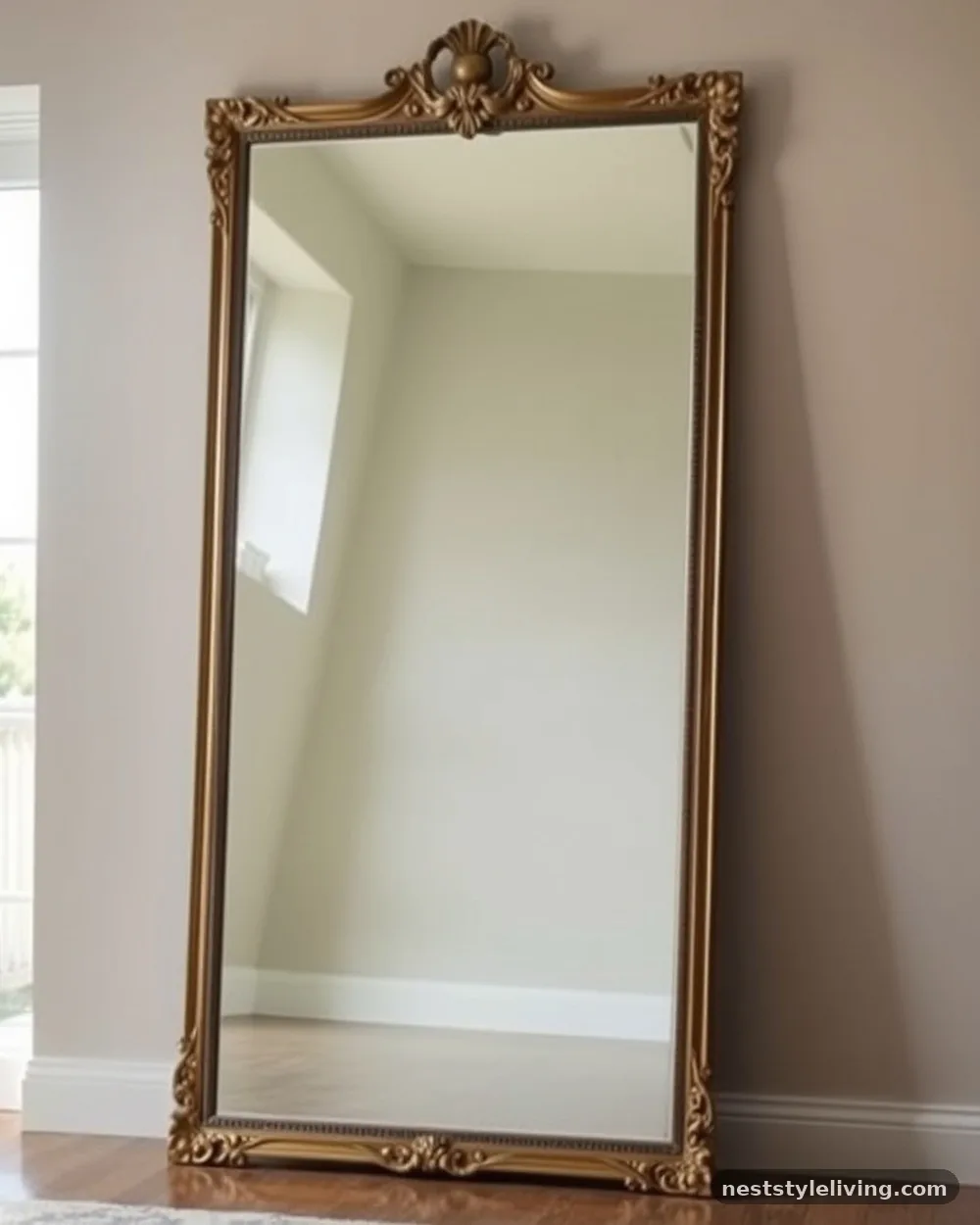 Large-Scale Floor Mirrors - 20 Luxury Living Room Ideas That Look Designer Approved
