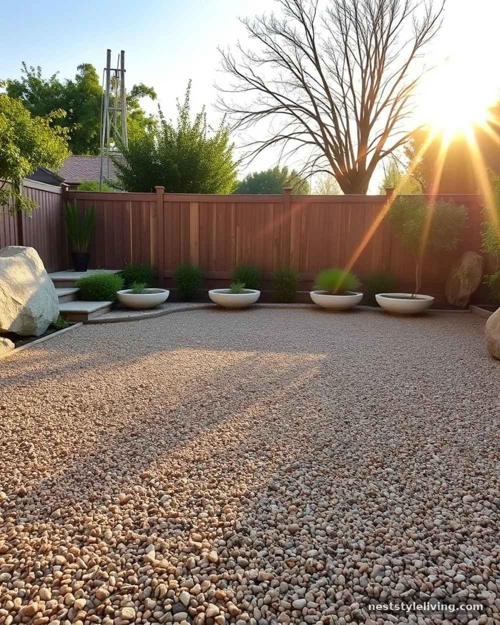 Crushed Granite Ground Cover - 20 Rock Landscaping Ideas for a Bold Natural Backyard