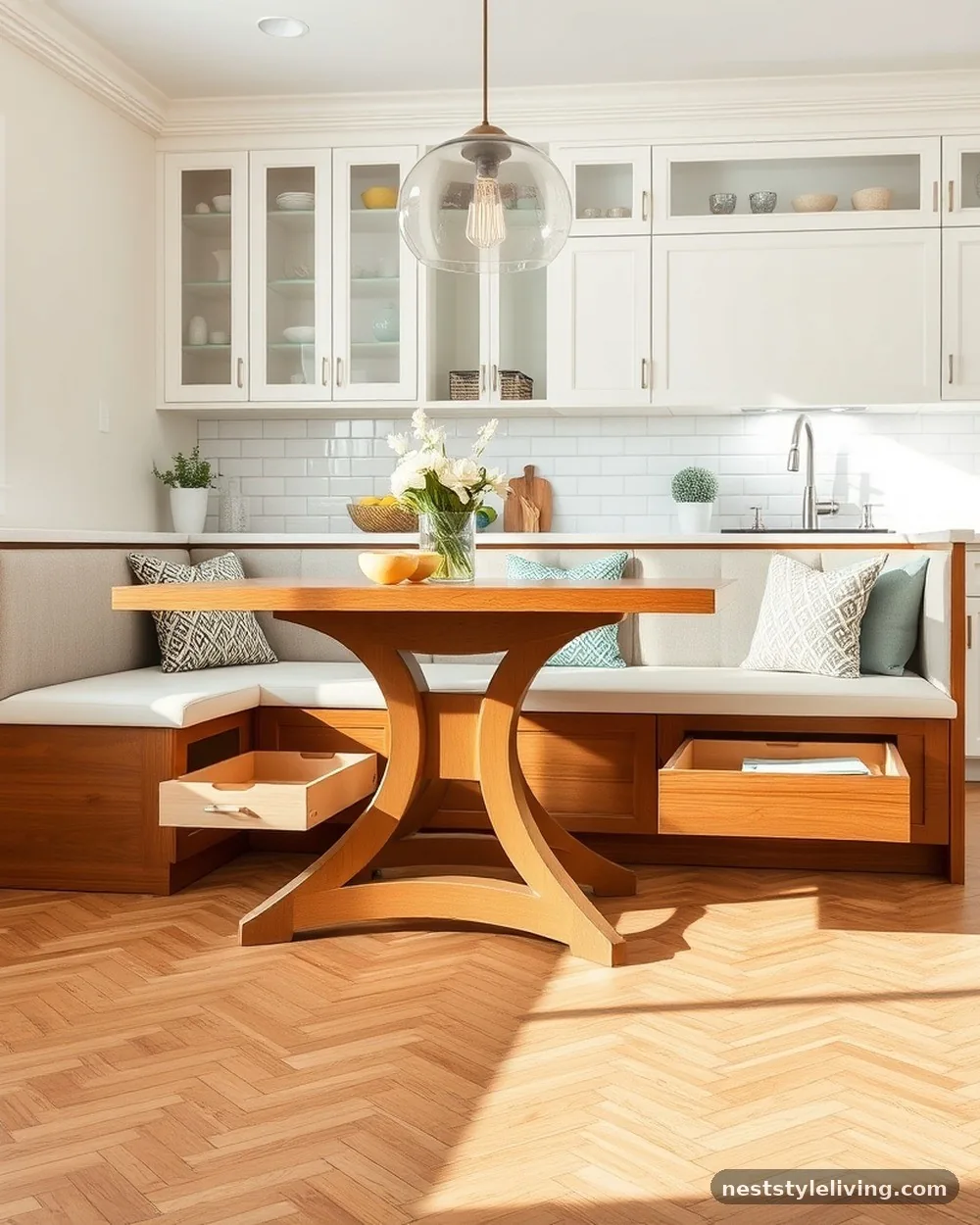 Hidden Storage Drawers - 15 Dining Nook Ideas for a Cozy and Stylish Home