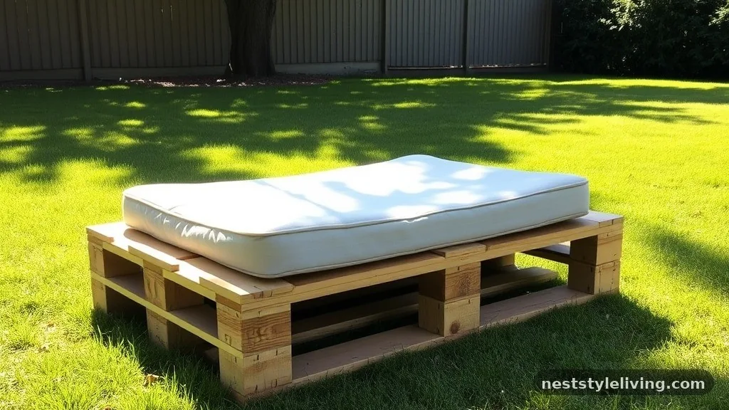 Pet Bed with Elevated Base - 17 Outdoor Pallet Projects for a More Stylish Backyard