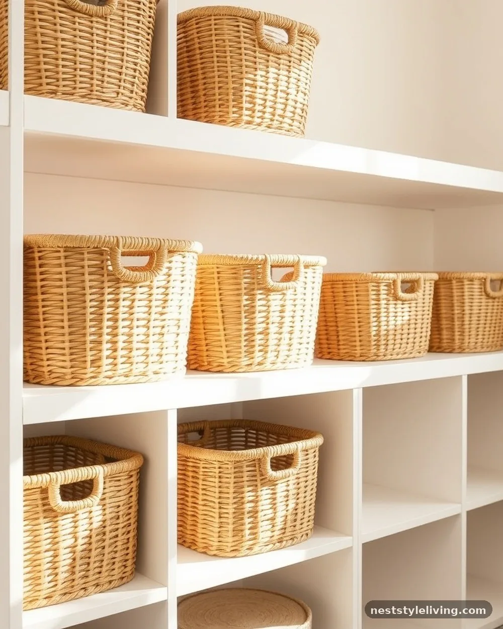 Rattan Storage Baskets - 24 French Inspired Nursery Ideas With Timeless Charm
