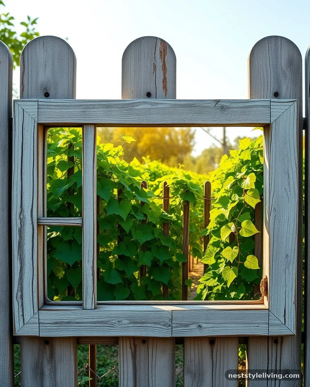 Weathered Wooden Window Frames - 21 Vintage Garden Decor Ideas With Storybook Charm