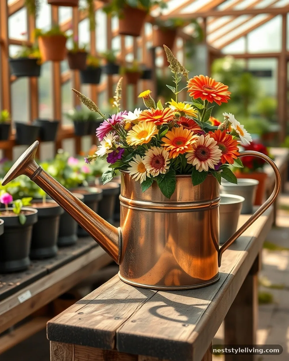 Antique Metal Watering Cans - 21 Vintage Garden Decor Ideas With Storybook Charm
