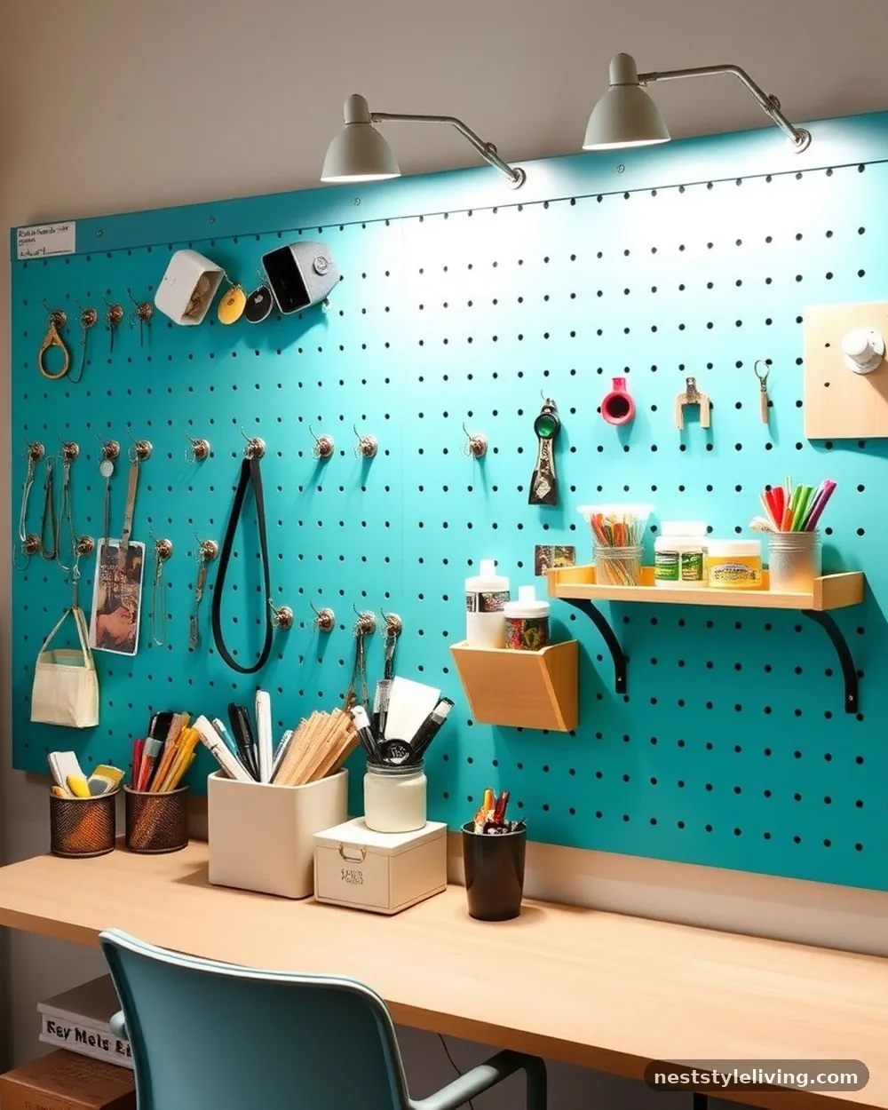 DIY Pegboard Organizer - 24 DIY Room Decor Ideas for Teens With Big Style