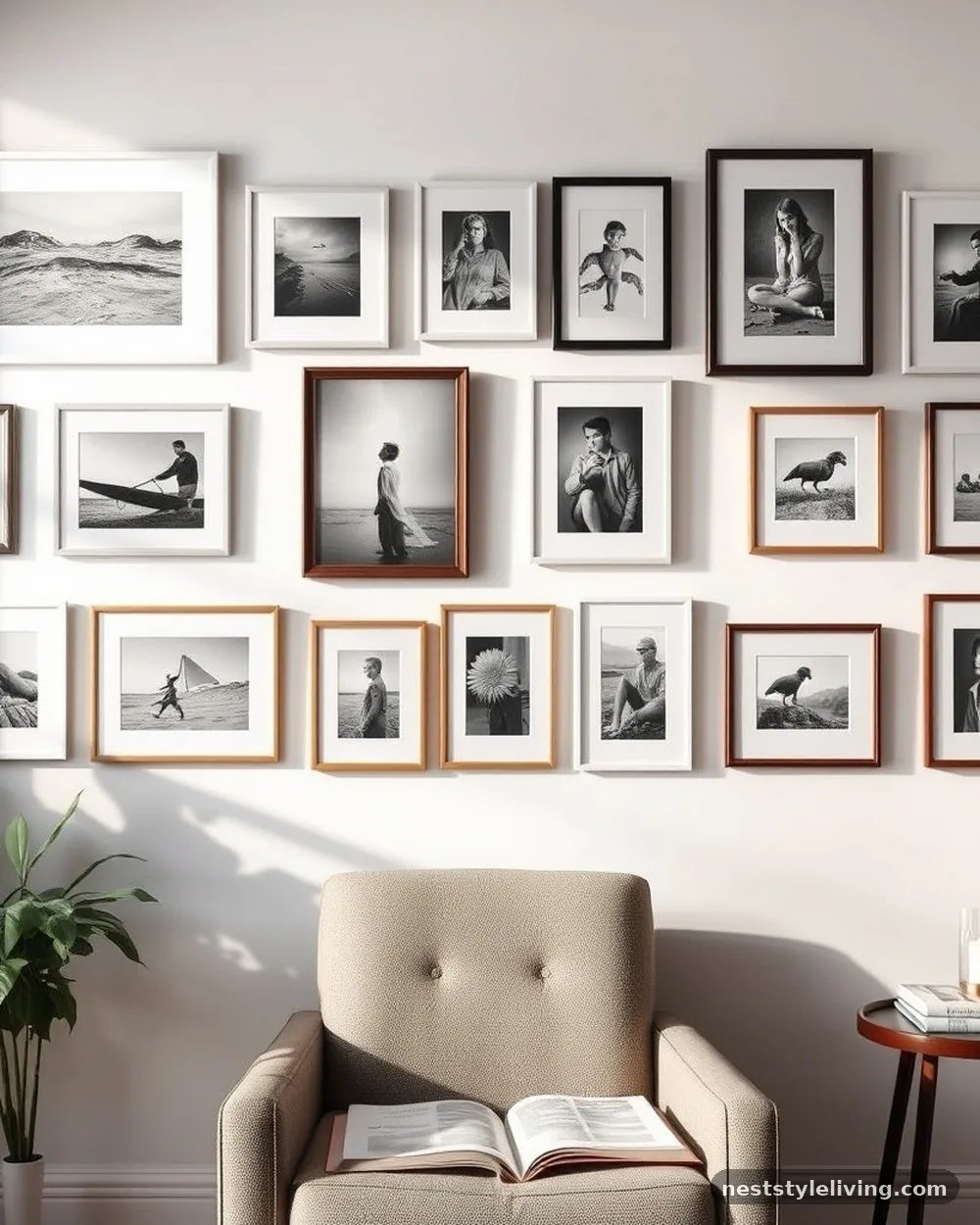 Gallery Wall of Prints - 19 Reading Nook Ideas You’ll Want to Use Every Day