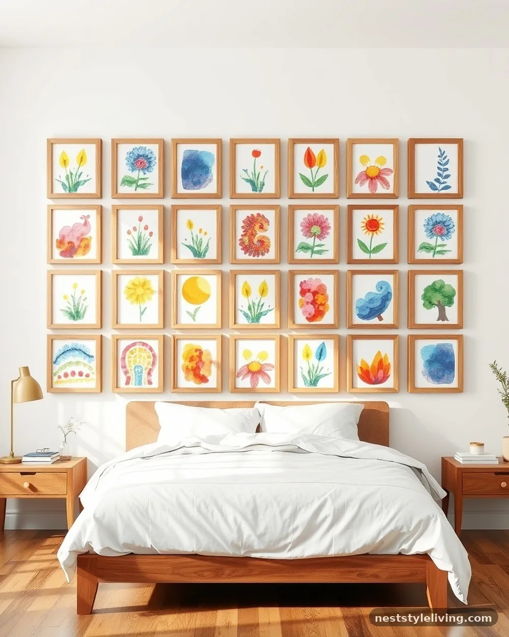 Gallery Walls with Kids' Artwork - 18 Whimsical Kids Bedroom Ideas Full of Magic and Fun