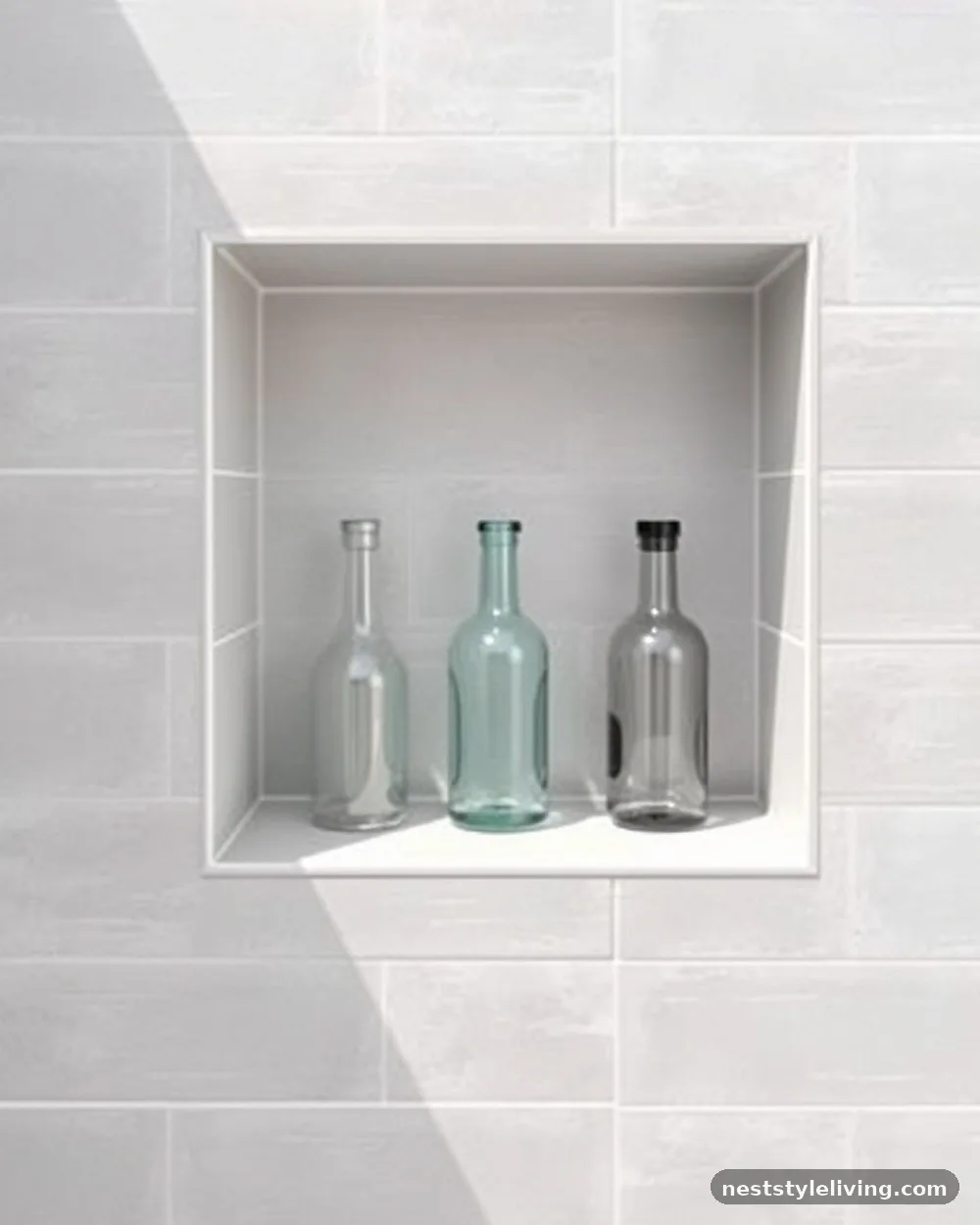 Integrated Recessed Niches - 13 Japandi Bathroom Ideas That Make Relaxing Feel Luxe