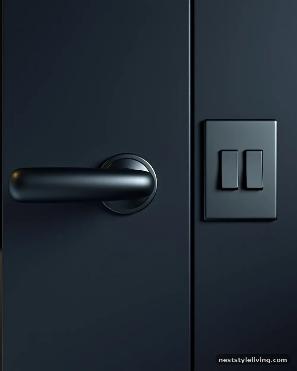 Matte Black Hardware - 19 Dark Elegant Bedroom Ideas That Feel Cozy and Calm