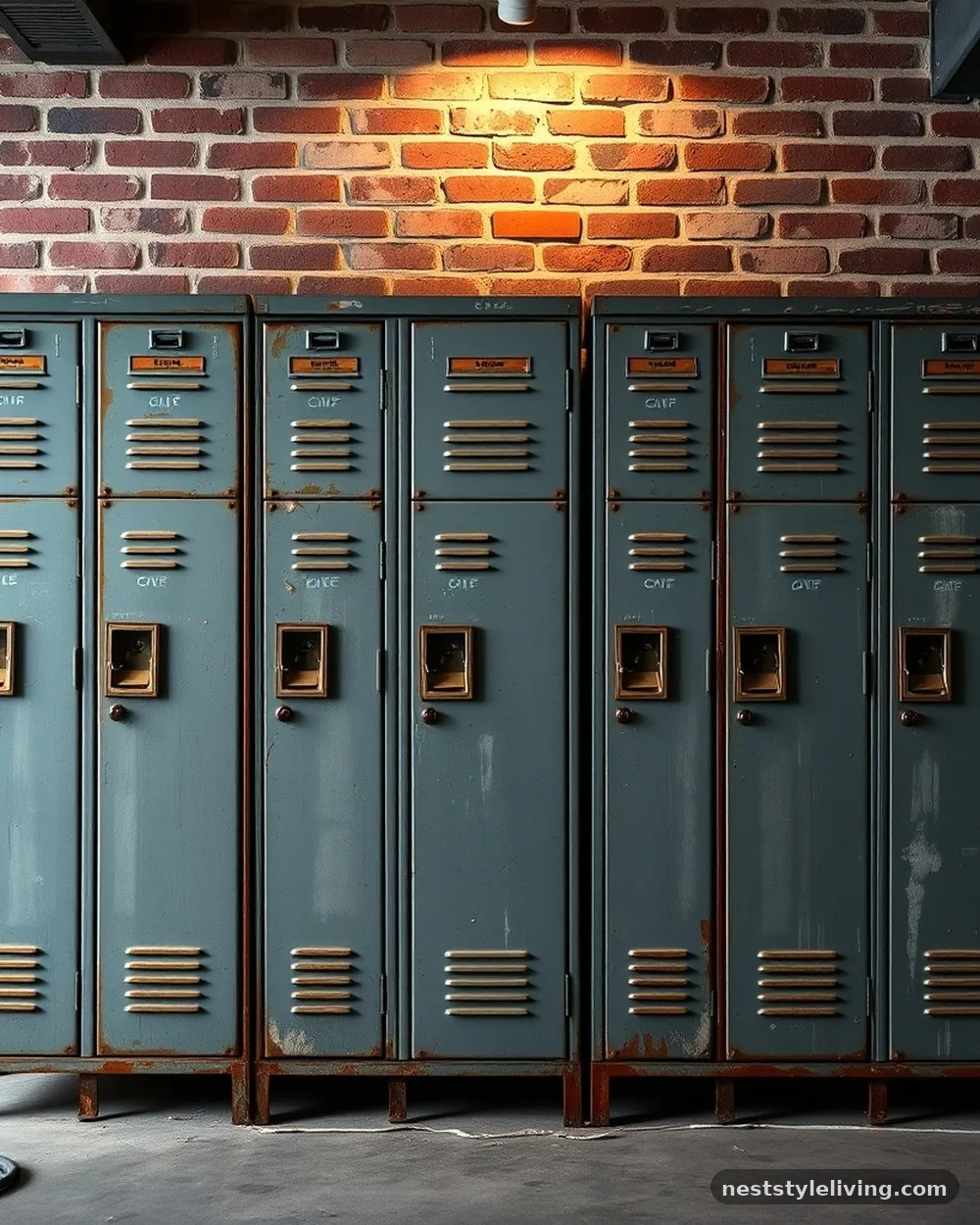 Metal Locker Storage - 22 Grunge Apartment Ideas for a Cool Edgy Look