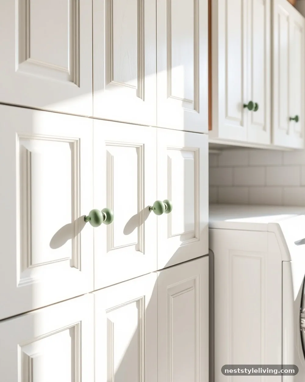 Pine Green Cabinet Hardware - 15 Green Laundry Room Ideas for a Fresh Stylish Home