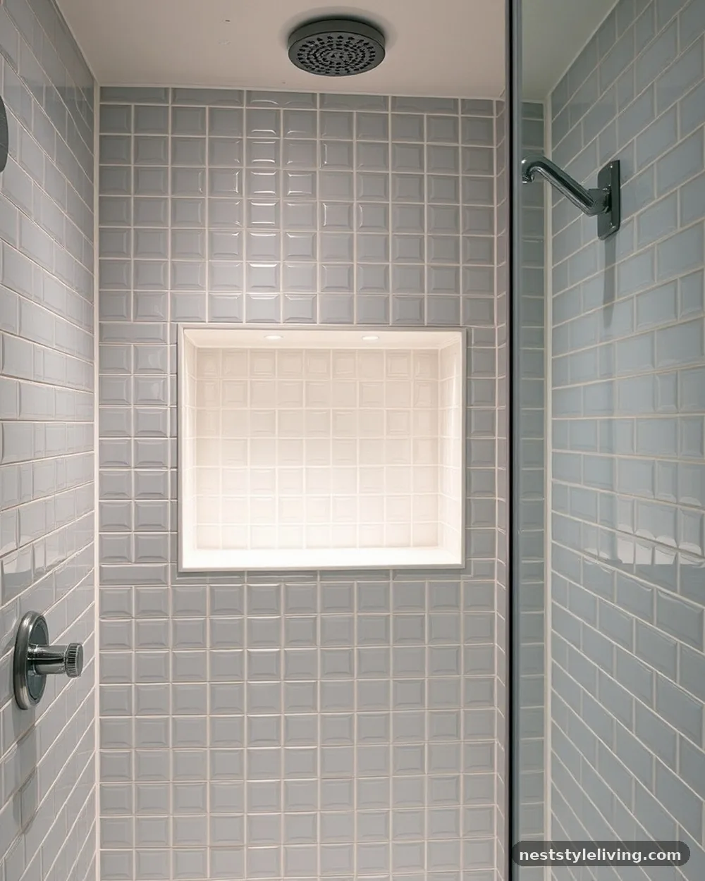 Recessed Niche Shelving - 14 Mid Century Modern Bathroom Ideas With Retro Charm