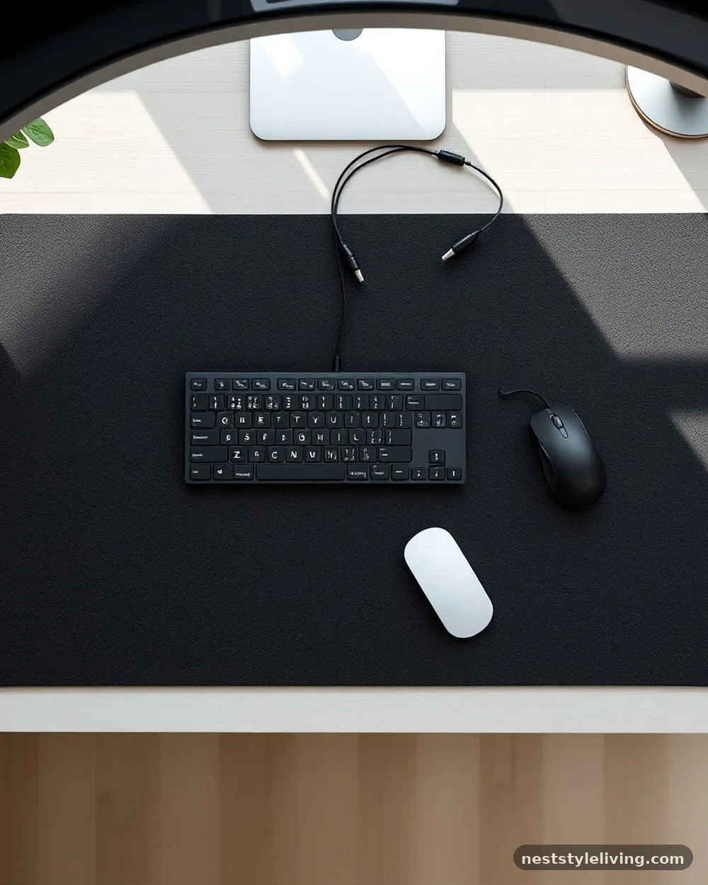 Weighted Desk Pad - 15 Home Office Design Ideas That Boost Focus and Style