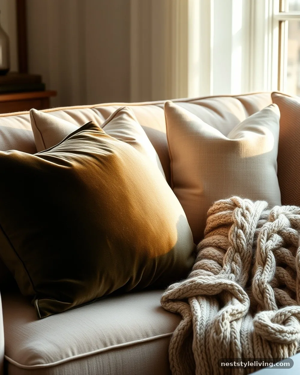 Weighted Throw Blankets and Pillows - 20 Luxury Living Room Ideas That Look Designer Approved