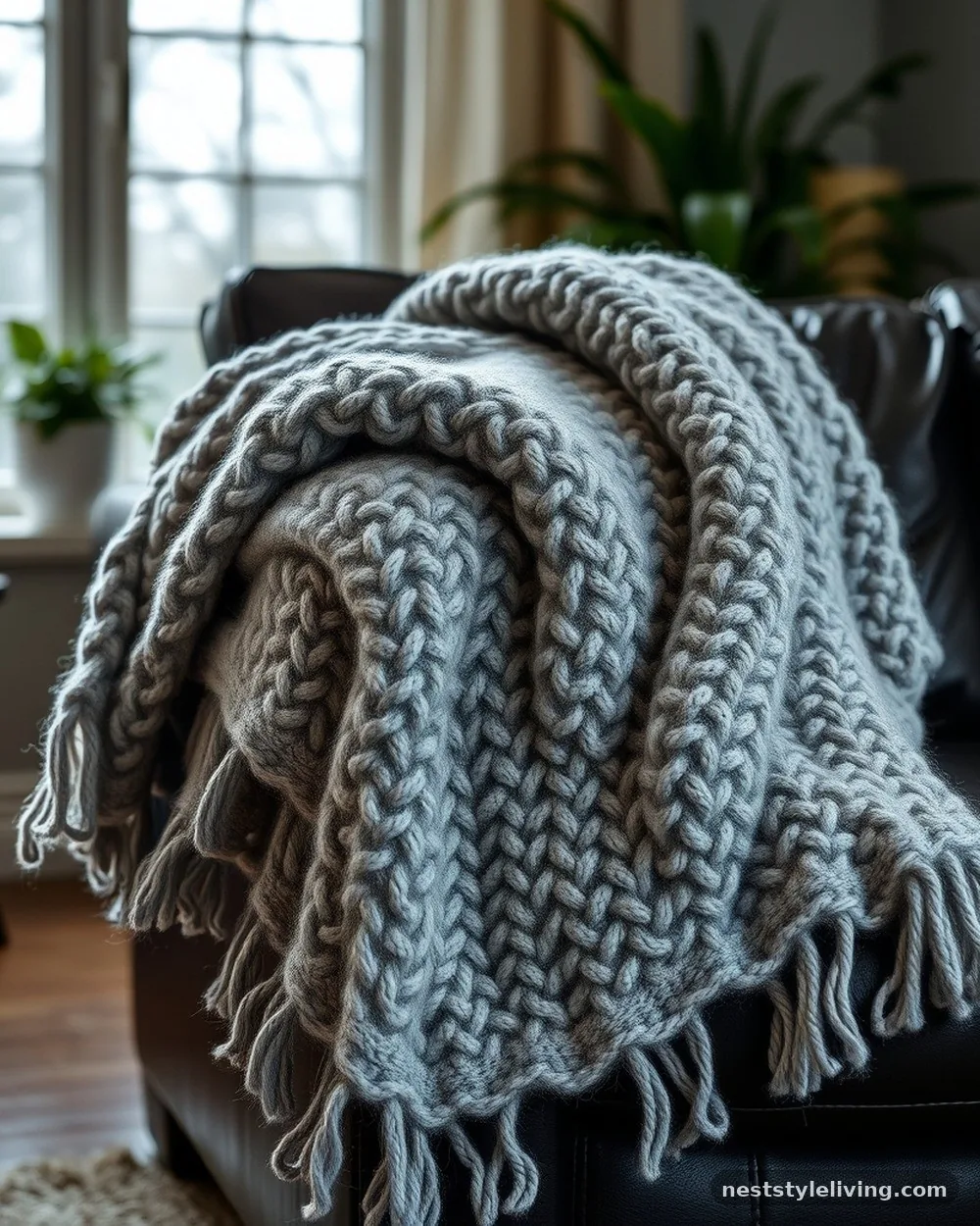 Weighted Throw Blankets - 17 Moody Living Room Ideas for a Warm Cozy Space