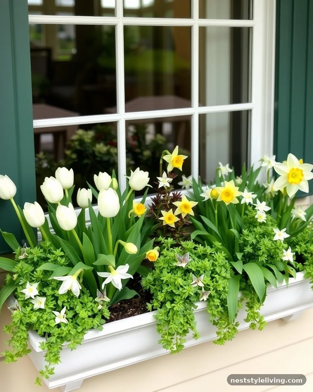 Window Box Seasonal Refresh - 22 Easter Front Porch Ideas for a Fresh Spring Welcome