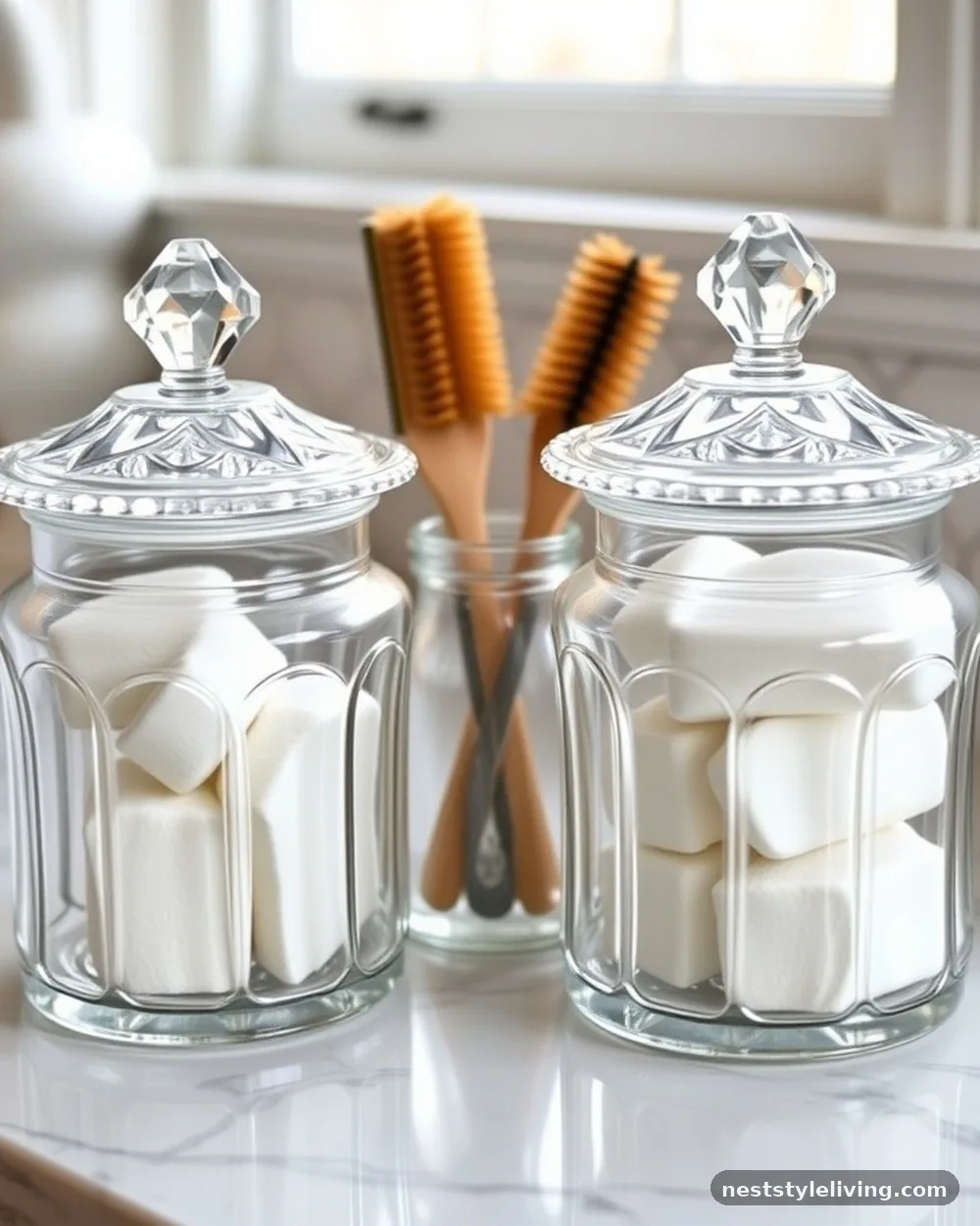 Decorative Glass Canisters - 19 Glam Room Ideas for a Stylish Luxe Feel