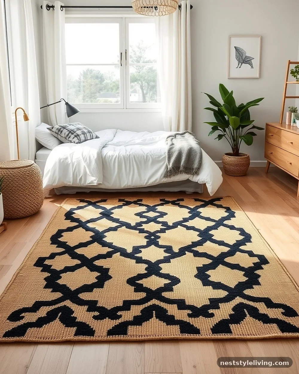 Hand-Painted Floor Rug - 24 DIY Room Decor Ideas for Teens With Big Style