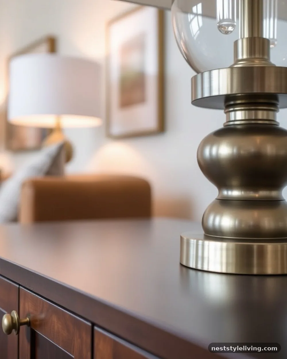 Metallic Accents in Hardware - 20 Luxury Living Room Ideas That Look Designer Approved