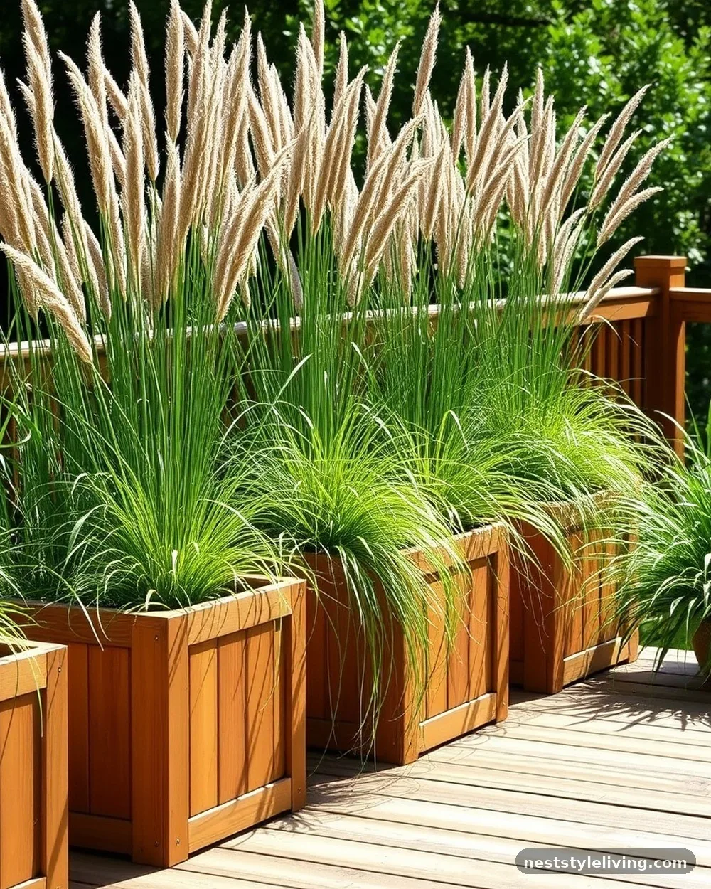 Planter Boxes as Railing Dividers - 24 Deck Ideas to Create a Beautiful Intentional Space