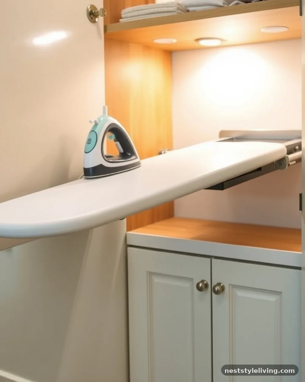 Pull-Out Ironing Board - 16 Laundry Closet Ideas That Make Small Spaces Work