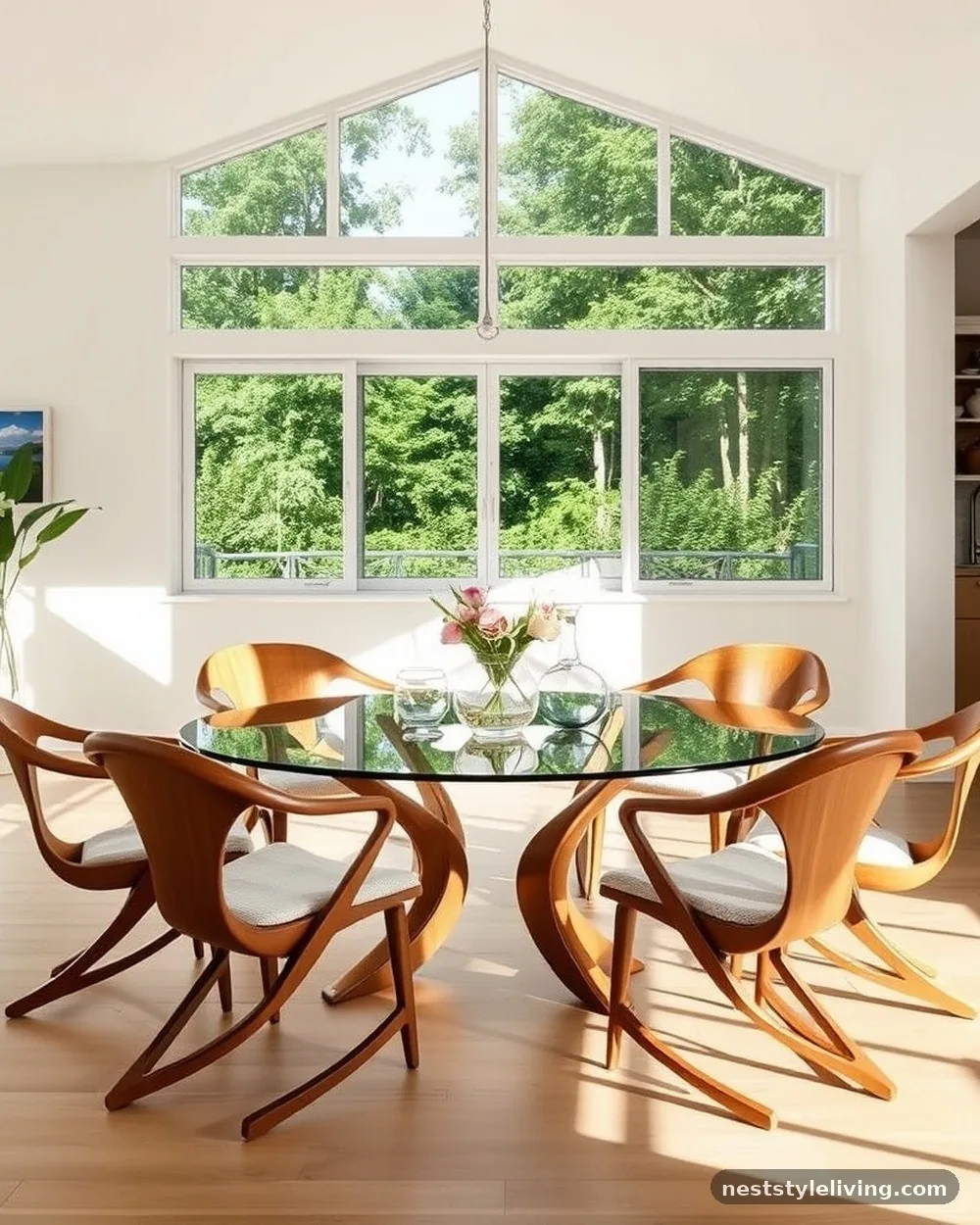 Sculptural Dining Chairs - 16 Open Plan Dining Area Ideas for a Stylish Home
