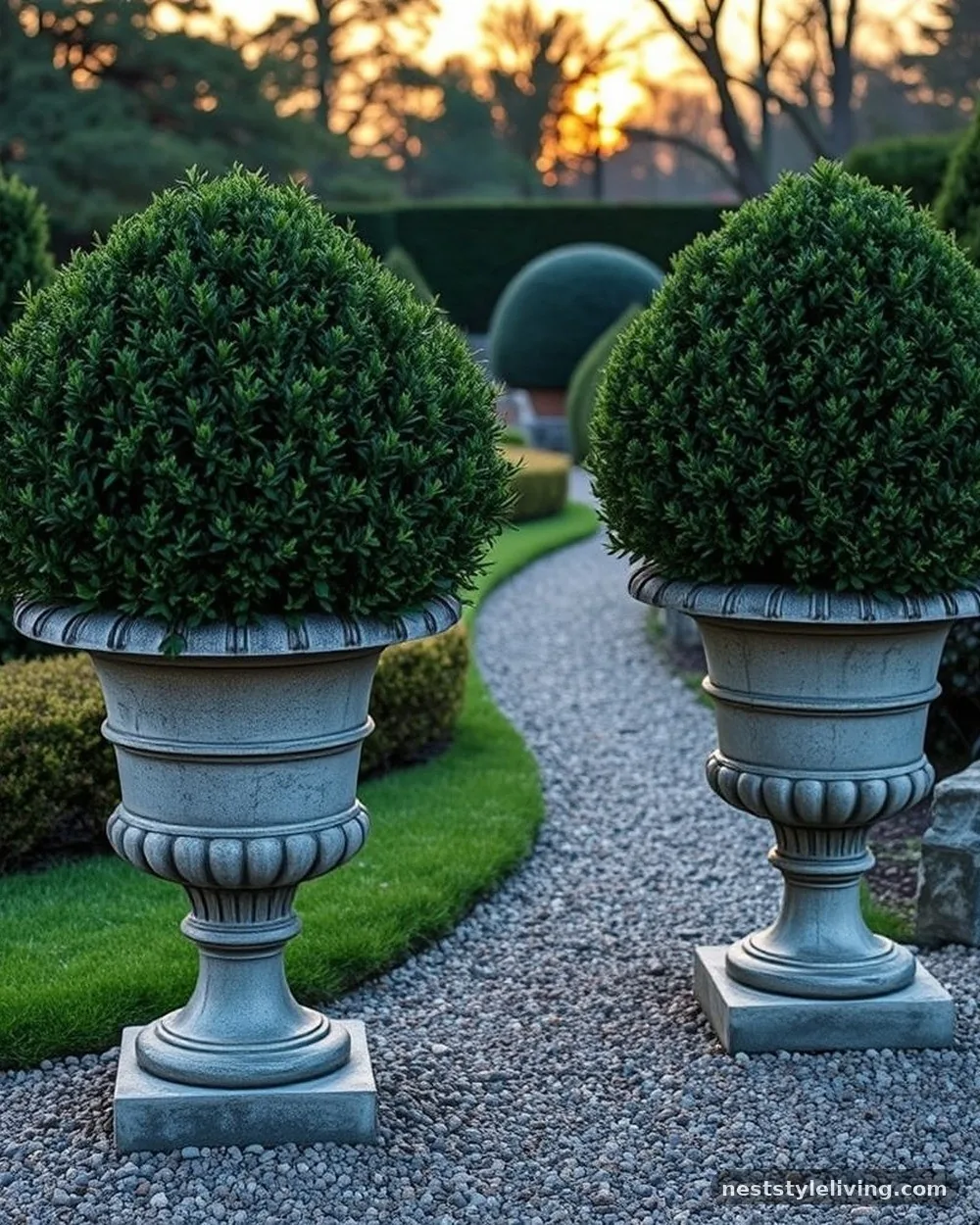 Stone Garden Urns - 21 Vintage Garden Decor Ideas With Storybook Charm