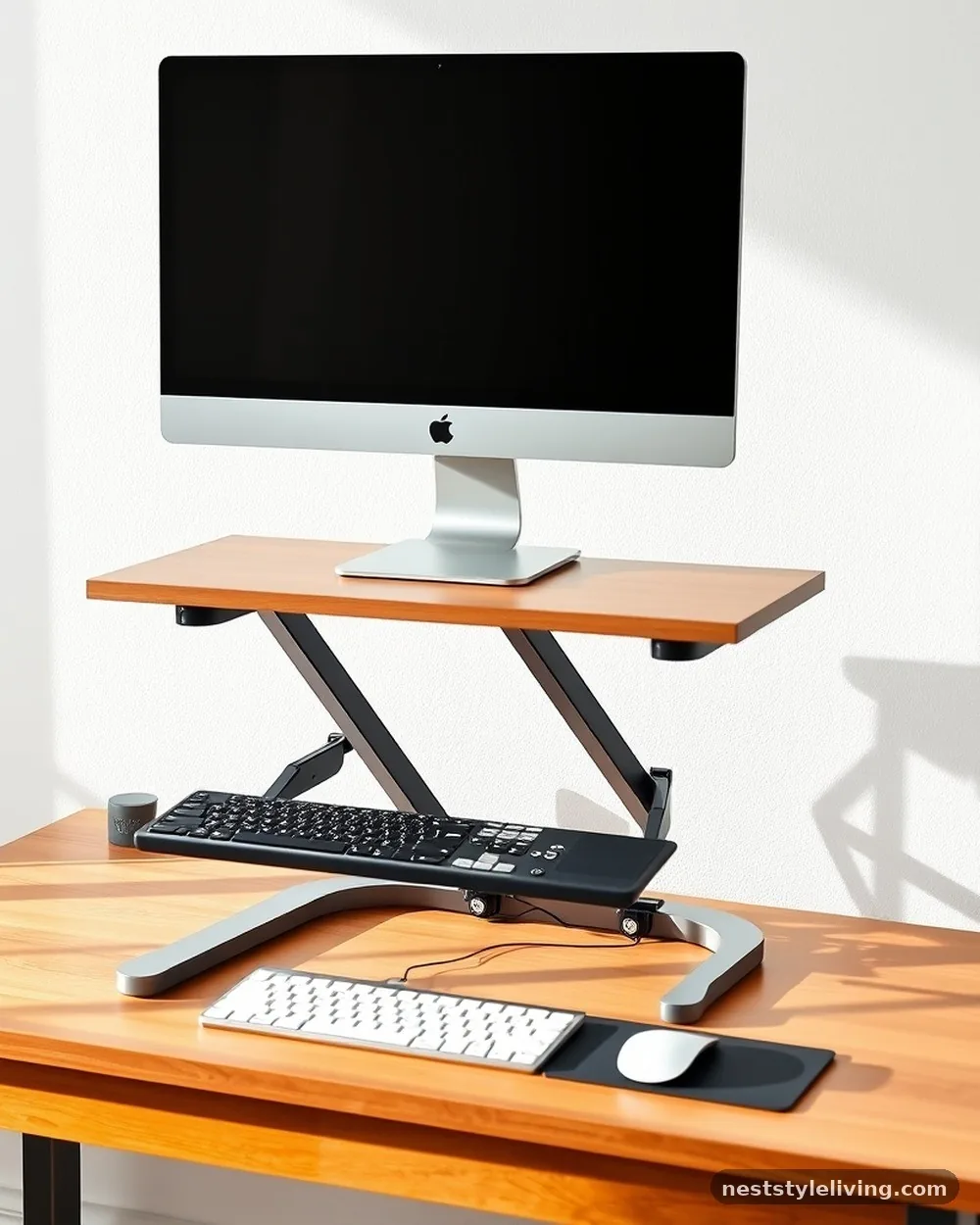 Adjustable Standing Desk Converter - 15 Home Office Design Ideas That Boost Focus and Style
