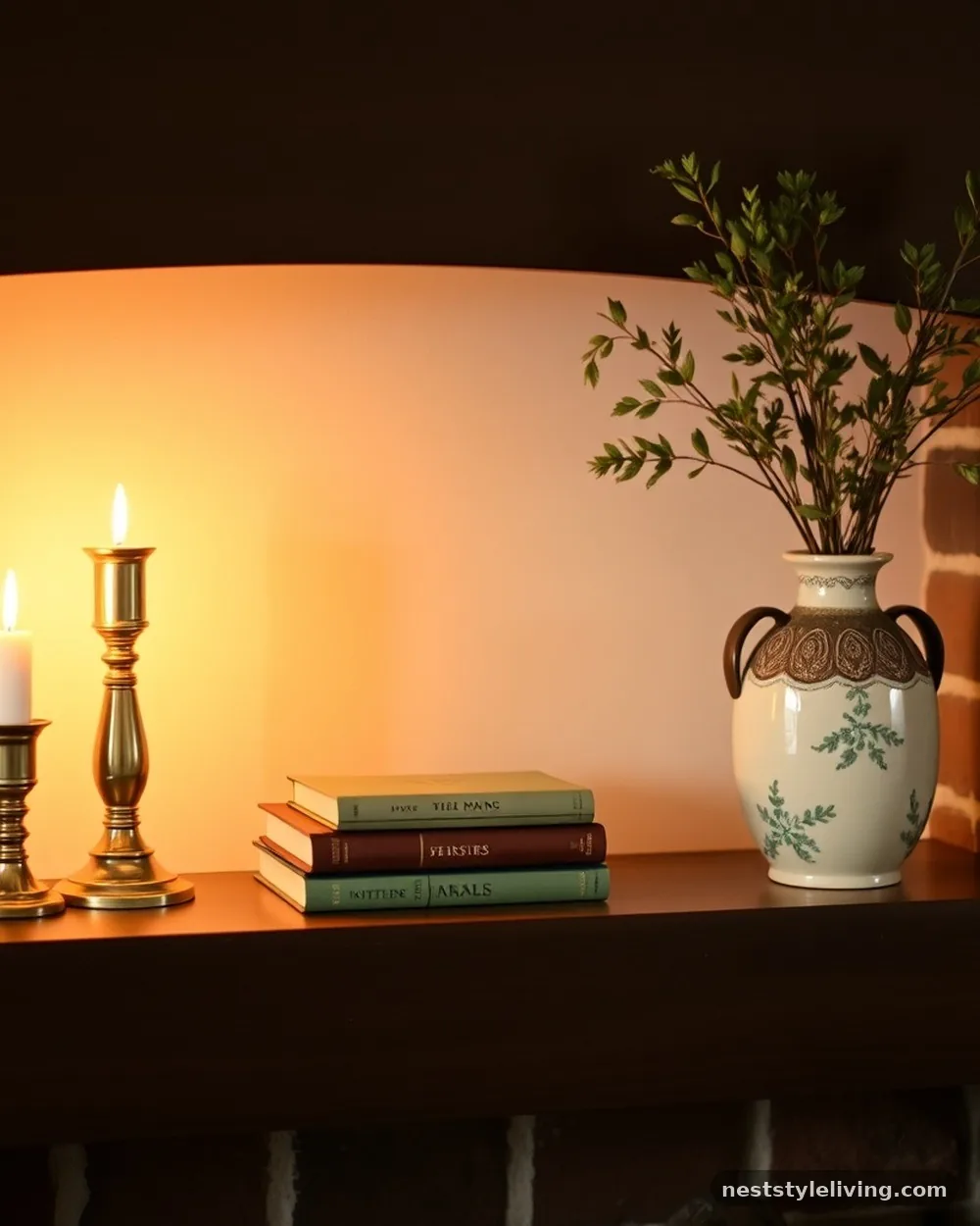 Fireplace Mantel Decor - 14 Cozy Cottagecore Living Room Ideas to Try at Home