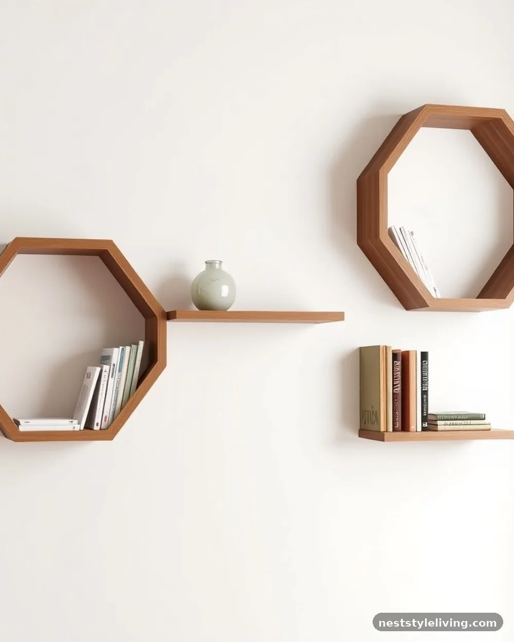 Geometric Wall Shelving - 20 Dorm Room Ideas to Make Your Space Feel Like Home