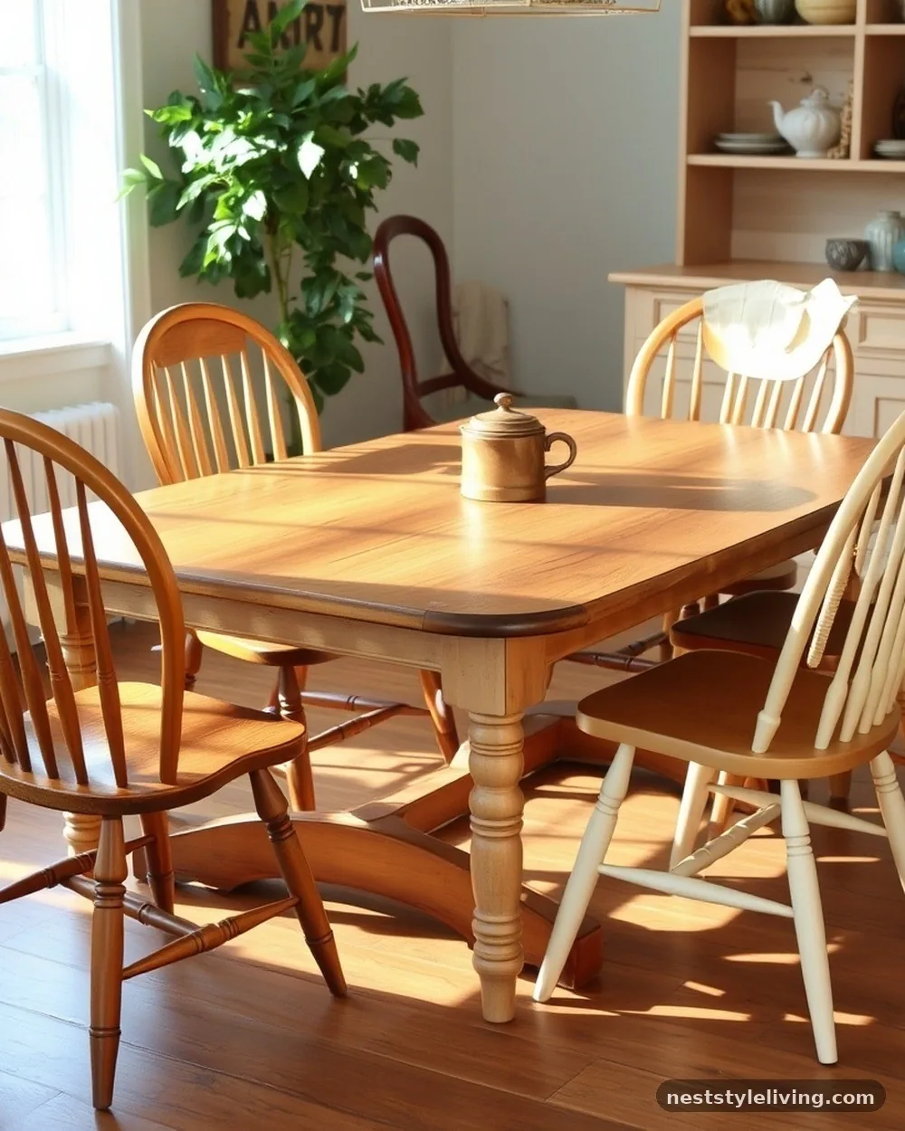 Mismatched Bentwood Chairs - 24 Grandmacore Kitchen Ideas With Warm Vintage Charm