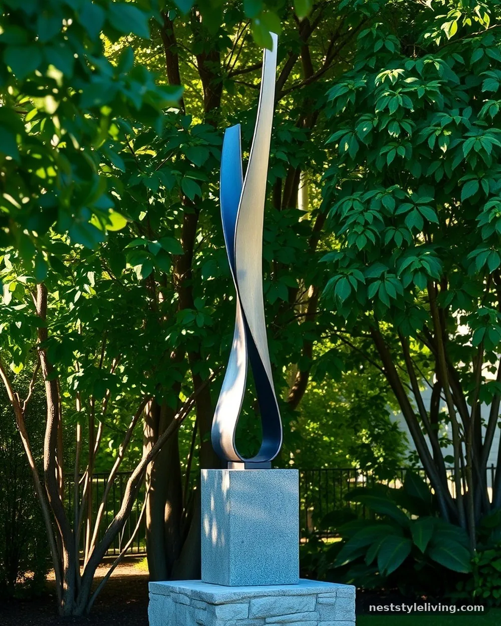 Sculptural Garden Art - 22 Backyard Corner Ideas for a Cozy Outdoor Retreat