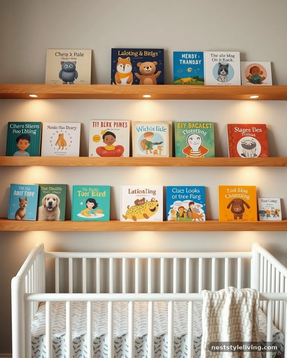 Wall-Mounted Book Ledges - 24 French Inspired Nursery Ideas With Timeless Charm