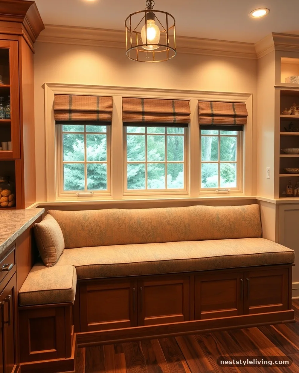 Wall-to-Wall Upholstered Cushion - 15 Dining Nook Ideas for a Cozy and Stylish Home