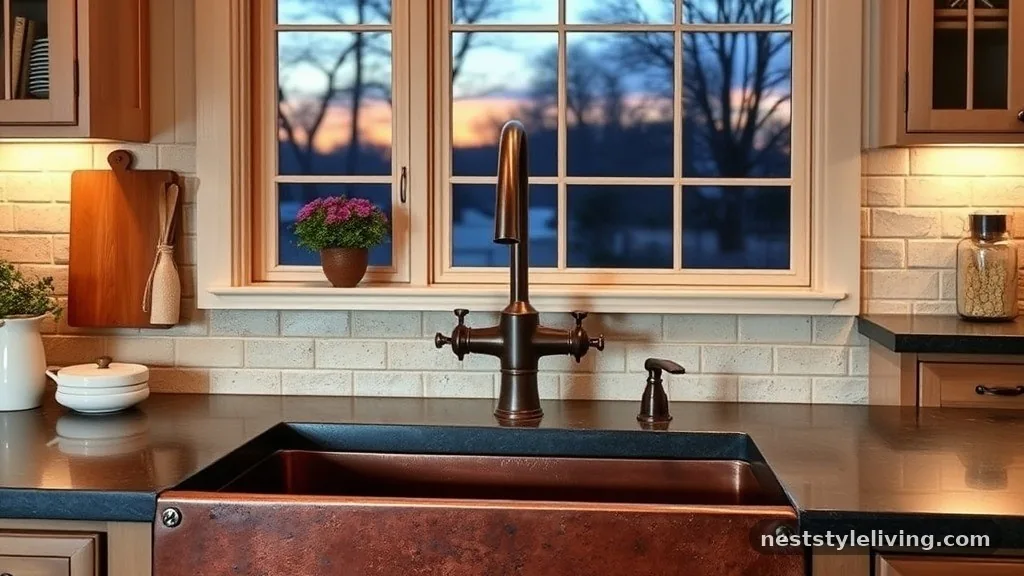 Copper Sink with Apron-Front Detail - 18 Farmhouse Sinks That Make Kitchens Feel Timeless