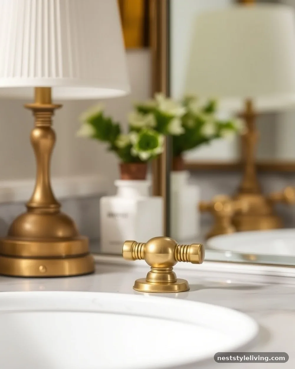 Metallic Hardware Accents - 19 Glam Room Ideas for a Stylish Luxe Feel