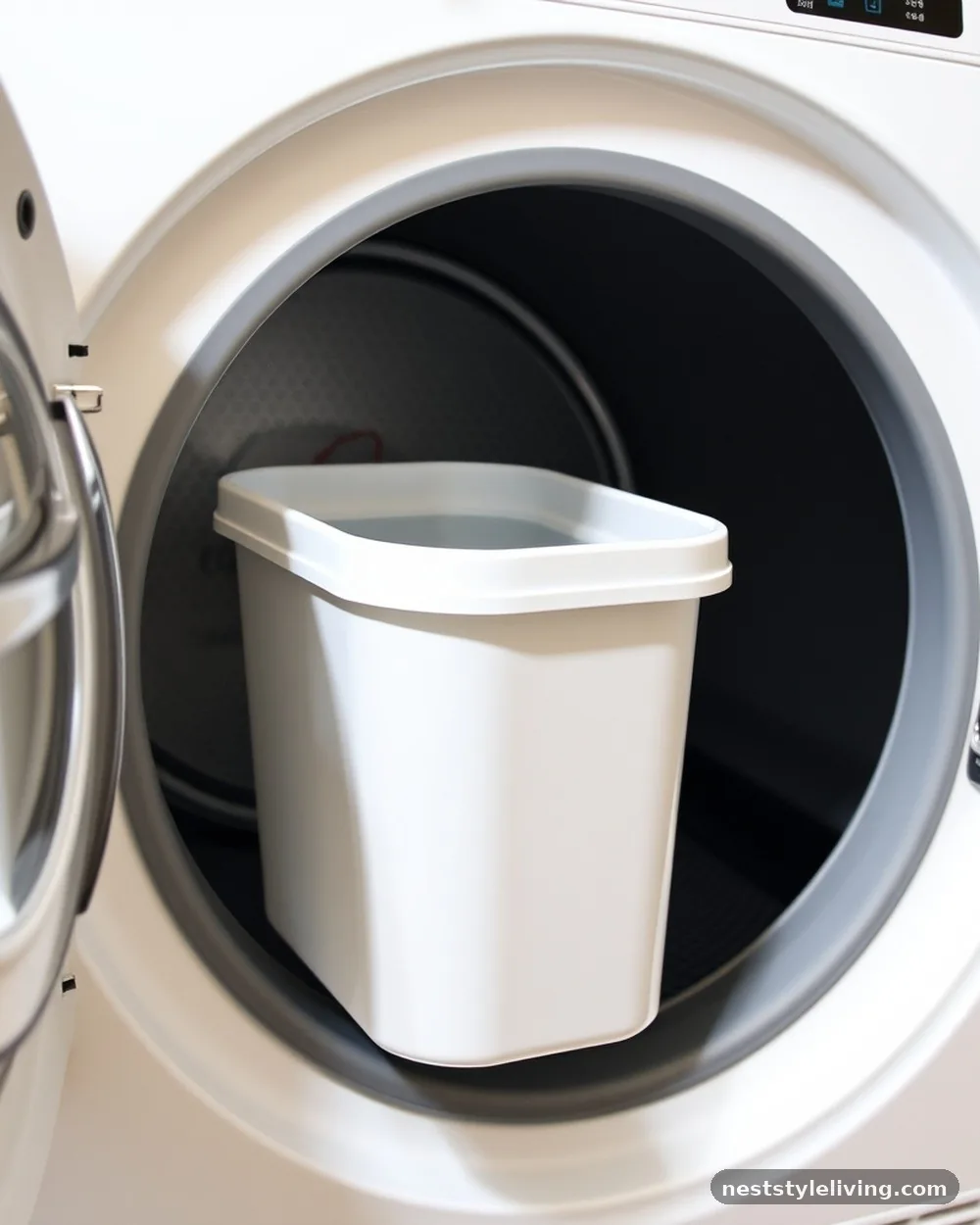 Wall-Mounted Lint Bin - 16 Laundry Closet Ideas That Make Small Spaces Work