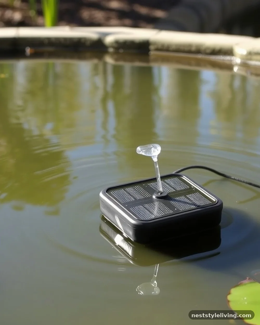 Floating Solar Aerator - 22 Pond Landscaping Ideas for a Serene Outdoor Space